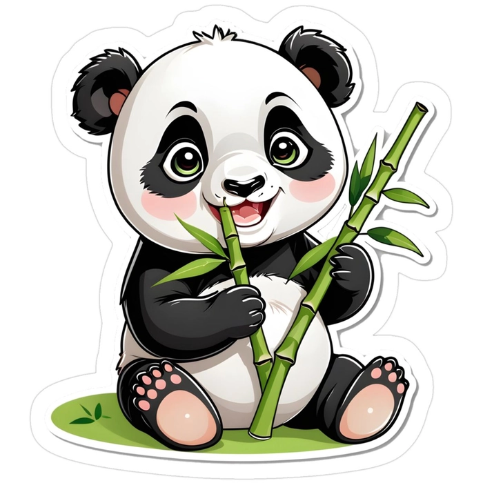 Sticker hình con vật cute mang nét tinh nghịch