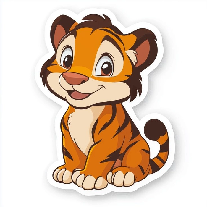 Sticker hình con vật cute nhiều biểu cảm khác nhau