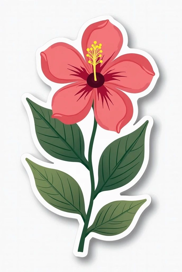 Sticker hoa cute đáng yêu