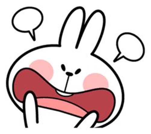 Sticker thỏ cute đáng yêu mini