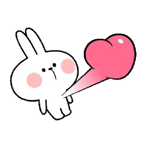 Sticker thỏ cute hình chibi dễ tải