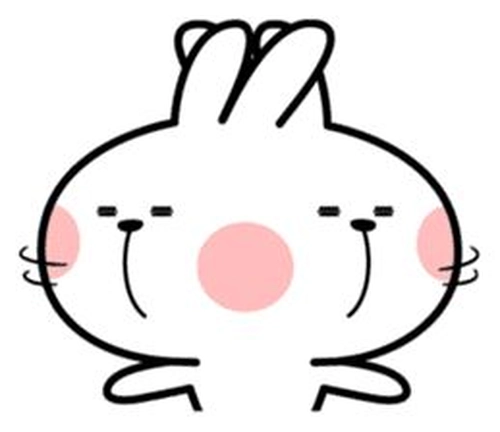 Sticker thỏ cute phong cách trẻ