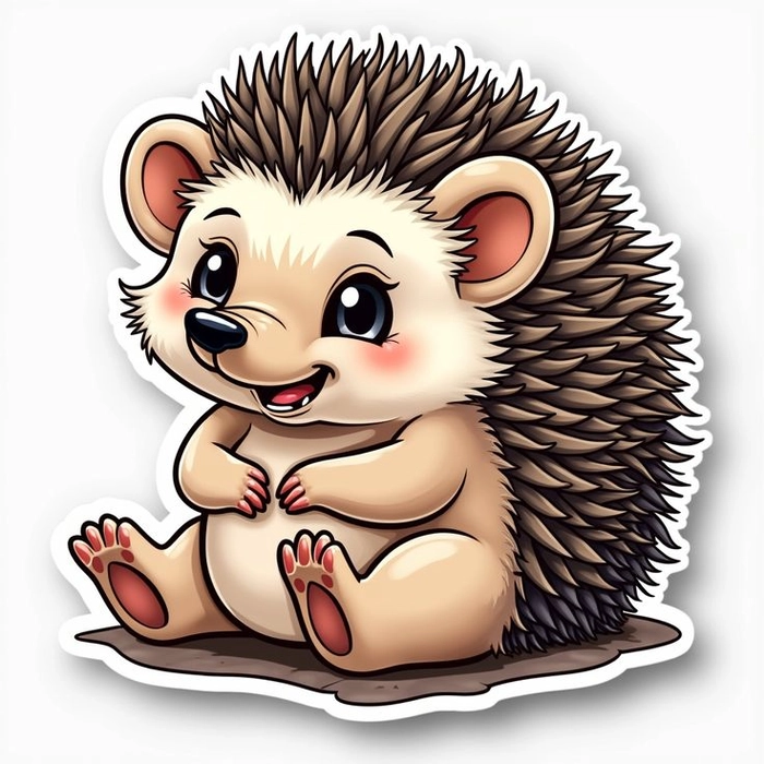 Sticker vẽ con vật chibi cute phong cách ngộ nghĩnh