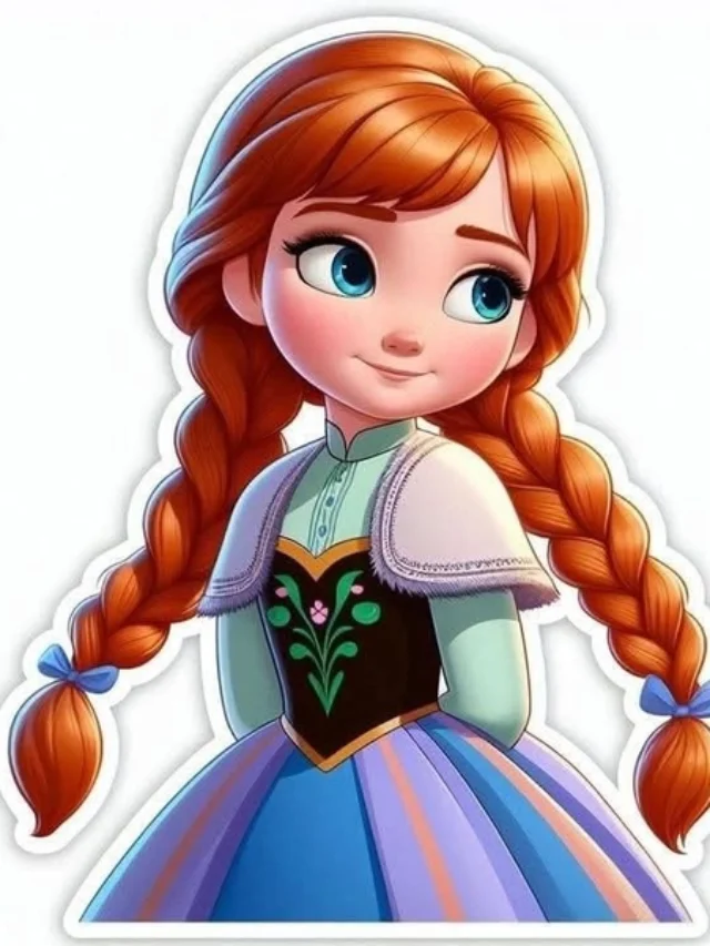 Sticker công chúa thay đồ với thiết kế tinh tế