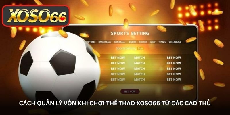 Cách quản lý vốn khi chơi Thể thao Xoso66 từ các cao thủ