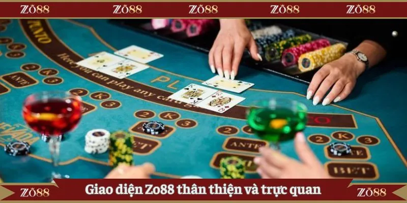 Giao diện Zo88 thân thiện và trực quan