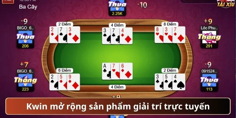 Kwin mở rộng sản phẩm giải trí trực tuyến